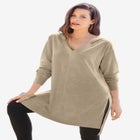 French Terry Tunic Hoodie image number null
