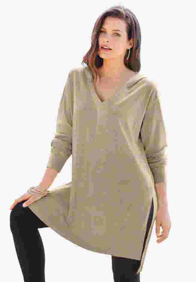French Terry Tunic Hoodie image number 0