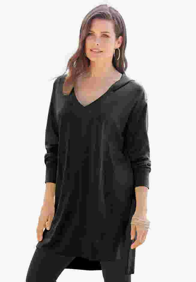 French Terry Tunic Hoodie image number 0