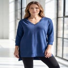 French Terry Tunic Hoodie image number null