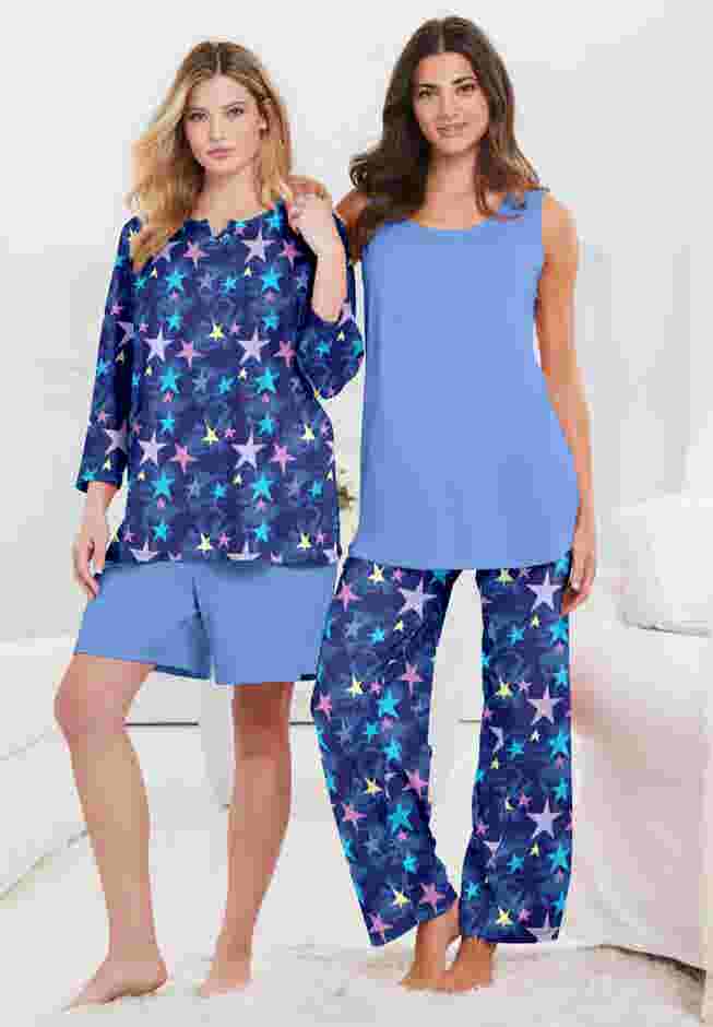 Dreams & Co.® 4-piece Pajama Wardrober image number 0