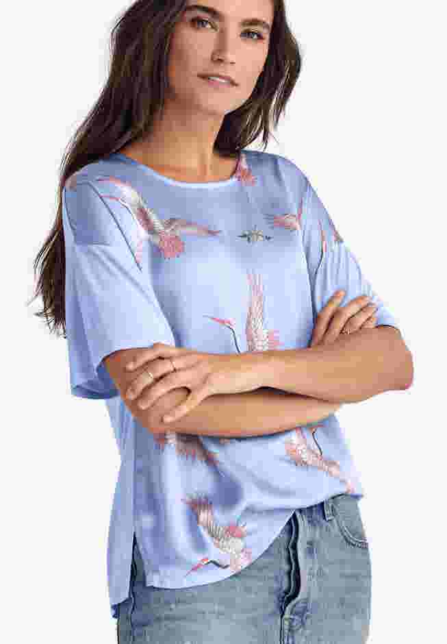 Satin-Front Tee image number 0