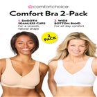 Comfort Choice® 2-Pack Cotton Full Coverage Bra image number null