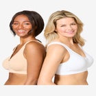 Comfort Choice&reg; 2-Pack Cotton Full Coverage Bra image number null
