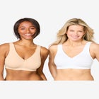 Comfort Choice&reg; 2-Pack Cotton Full Coverage Bra image number null