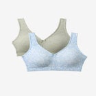 Comfort Choice® 2-Pack Cotton Full Coverage Bra image number null