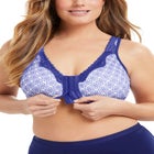 Catherines Front-Close Cotton Comfort Bra image number null