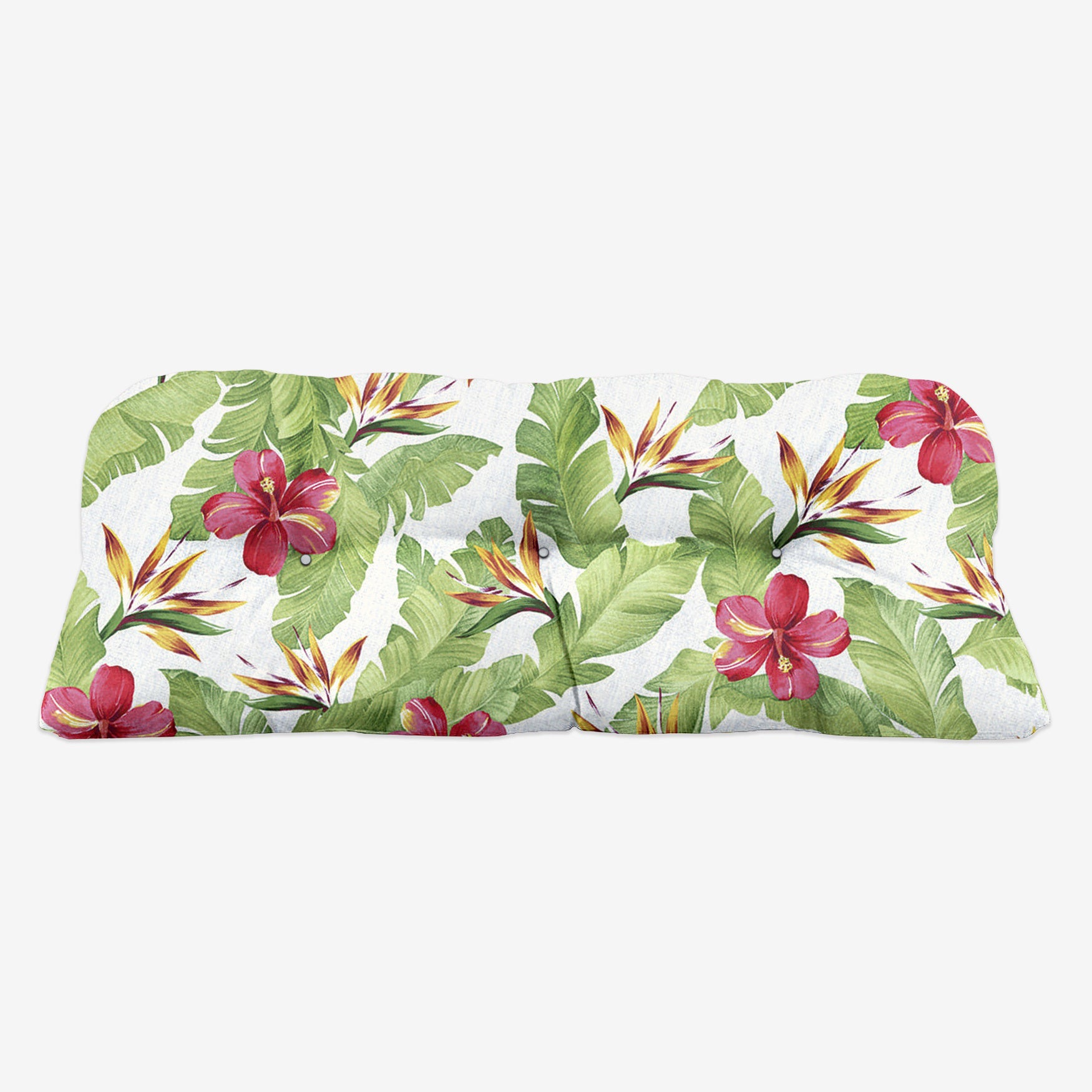 BH Performance Fabric Tufted Wicker Settee Cushion image number 0