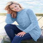 Crewneck Chenille Sweater image number null