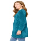 Crewneck Chenille Sweater image number null