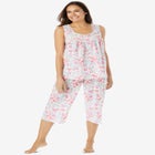Sleeveless PJ Capri Set image number null