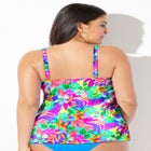 Bra Sized Faux Flyaway Underwire Tankini Top image number null