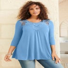 Lace Embellished Swing Ultra Femme Top image number null