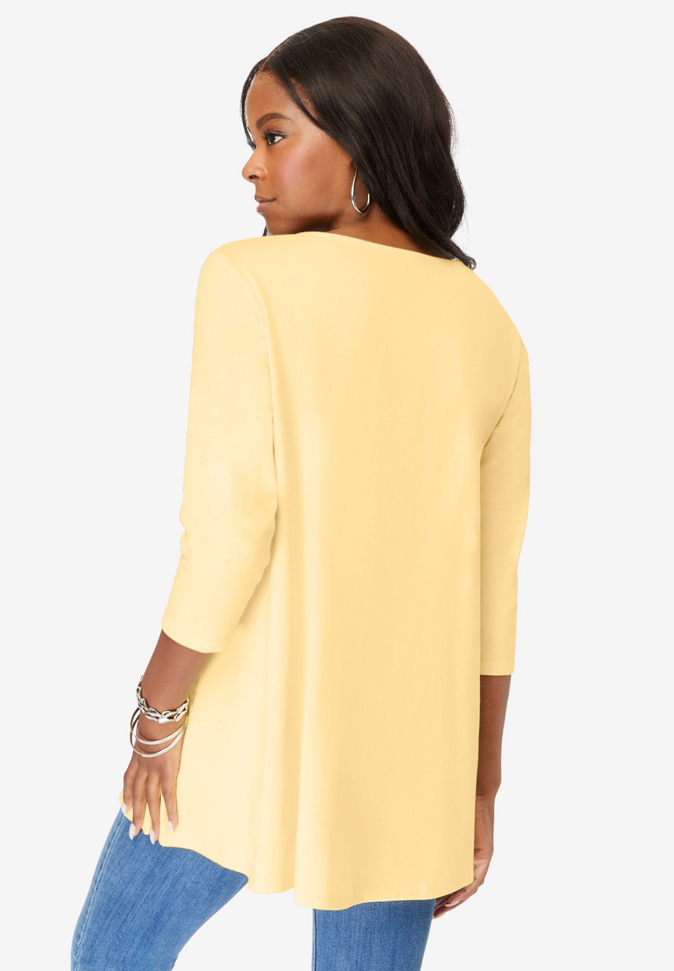 Lace Embellished Swing Ultra Femme Top image number 1