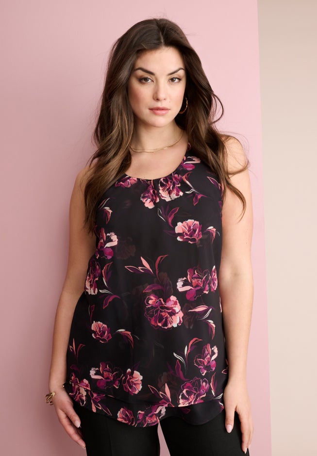 Double-Layer Georgette Tank Top image number 0