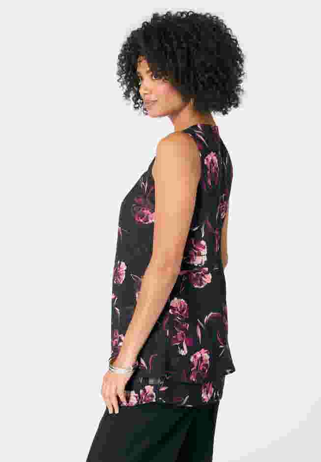 Double-Layer Georgette Tank Top image number 2