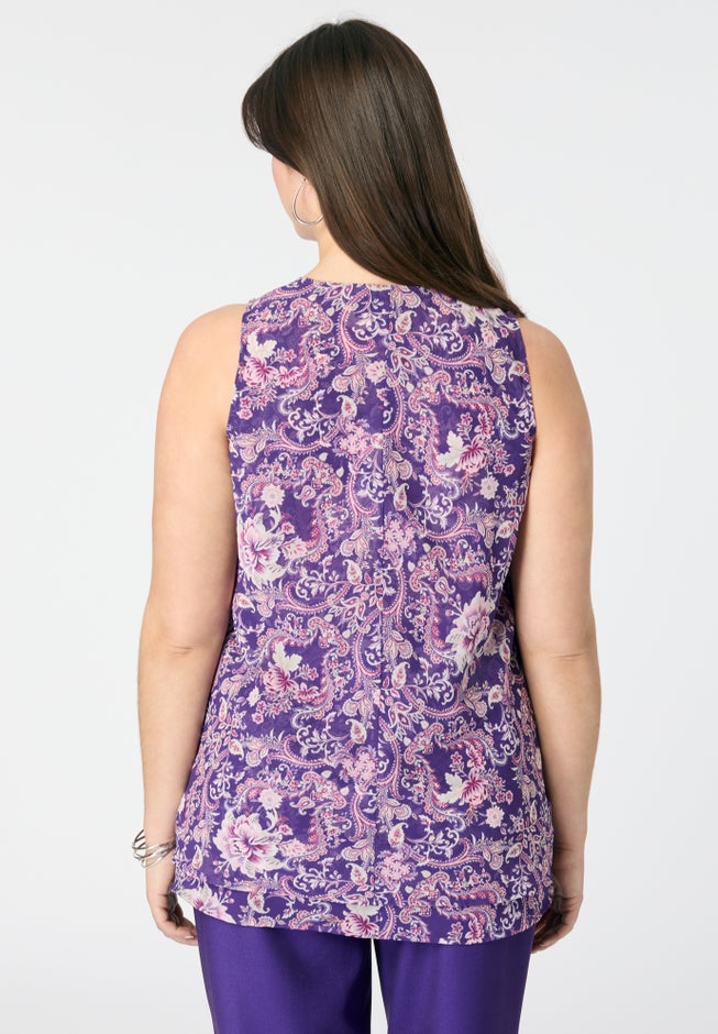 Double-Layer Georgette Tank Top image number 1