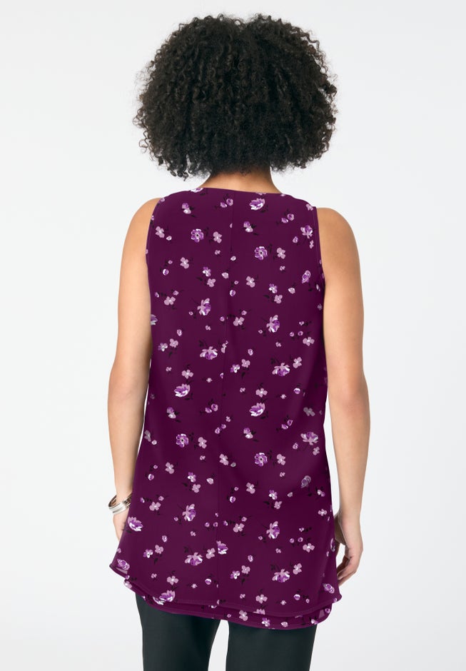 Double-Layer Georgette Tank Top image number 1