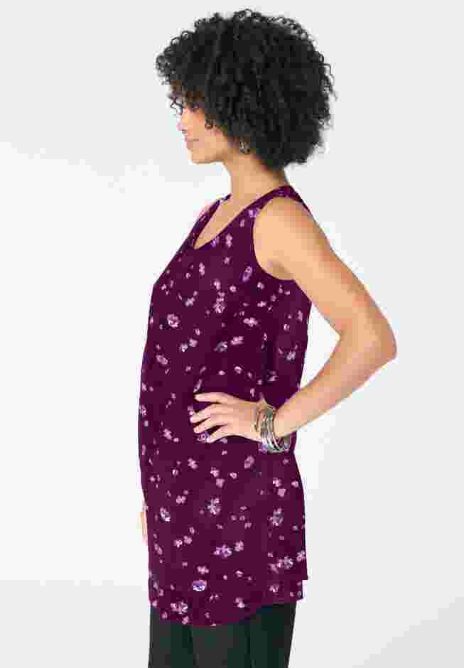 Double-Layer Georgette Tank Top image number 2