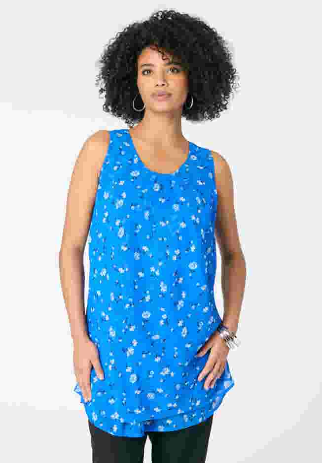Double-Layer Georgette Tank Top image number 0