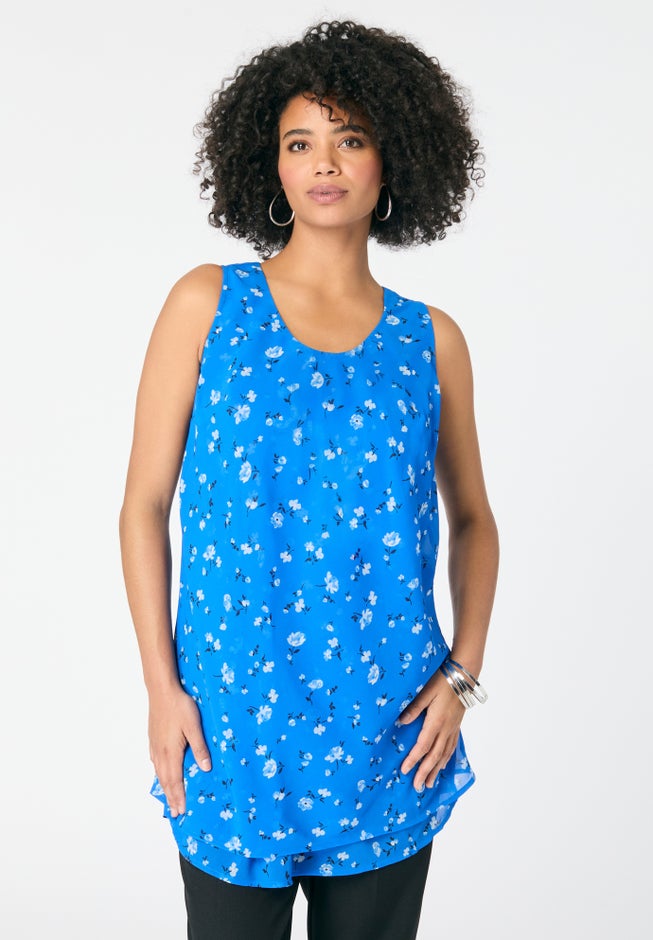 Double-Layer Georgette Tank Top image number 0