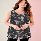 Double-Layer Georgette Tank Top image number null