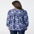 Buttoned V-Neck Blouse image number null