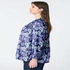 Buttoned V-Neck Blouse image number null