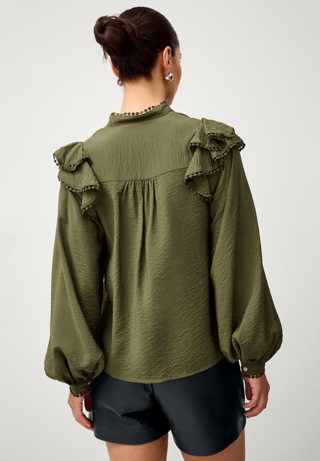 Pleat Front Faux Leather Short image number 1