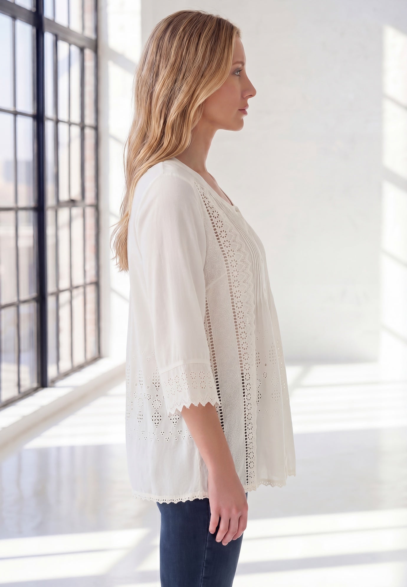Eyelet Big Shirt image number 2