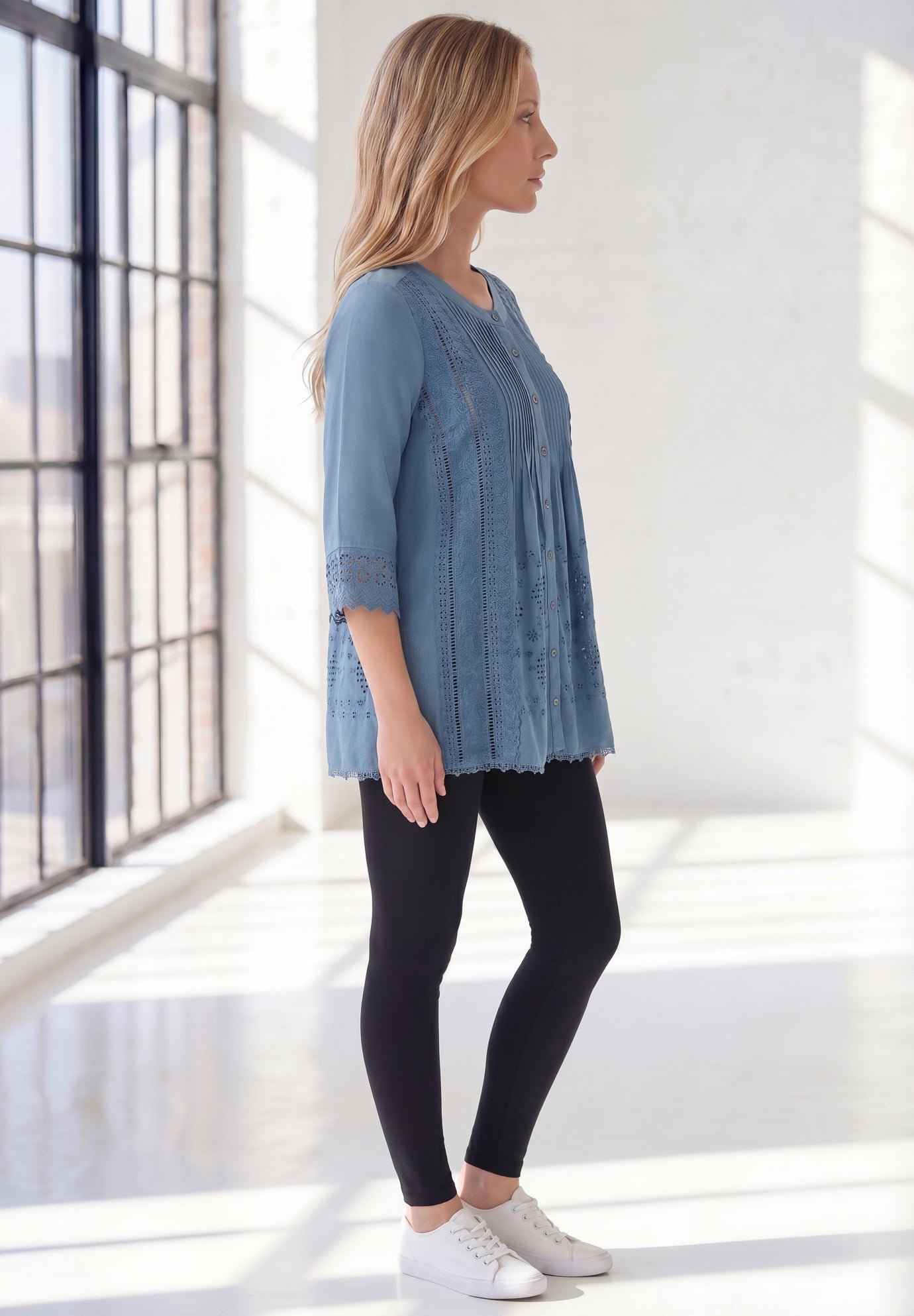 Eyelet Big Shirt image number 2