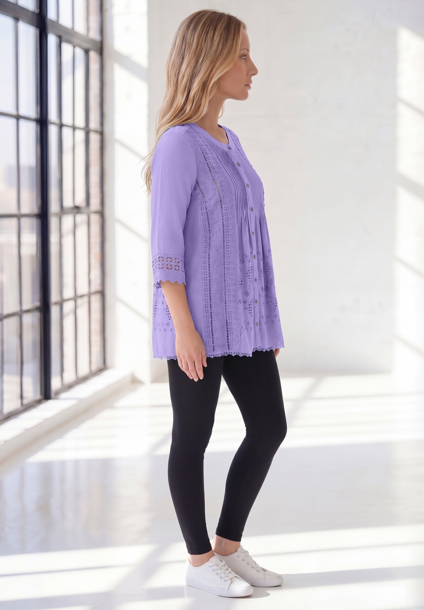 Eyelet Big Shirt image number 2