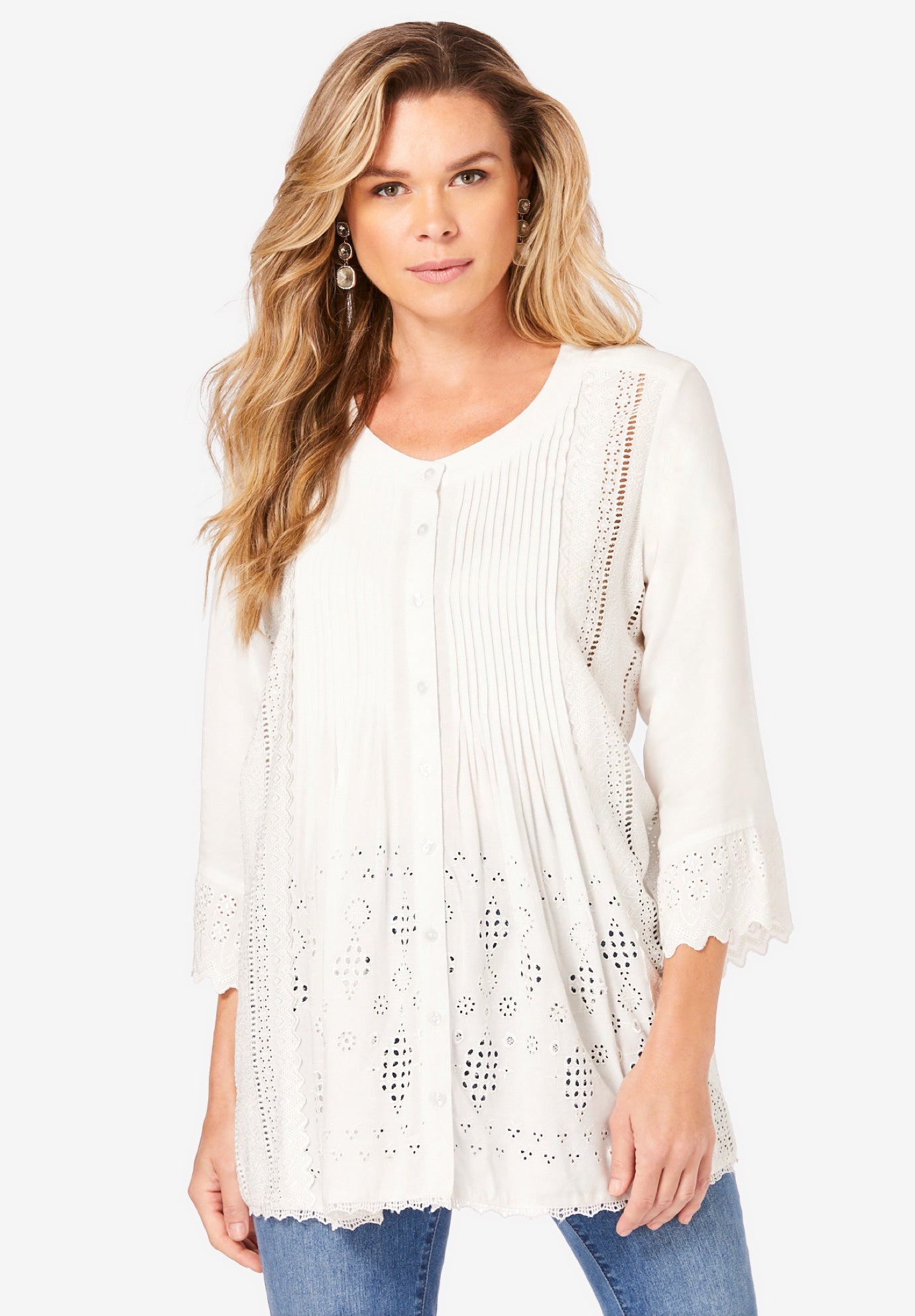 Eyelet Big Shirt image number 0