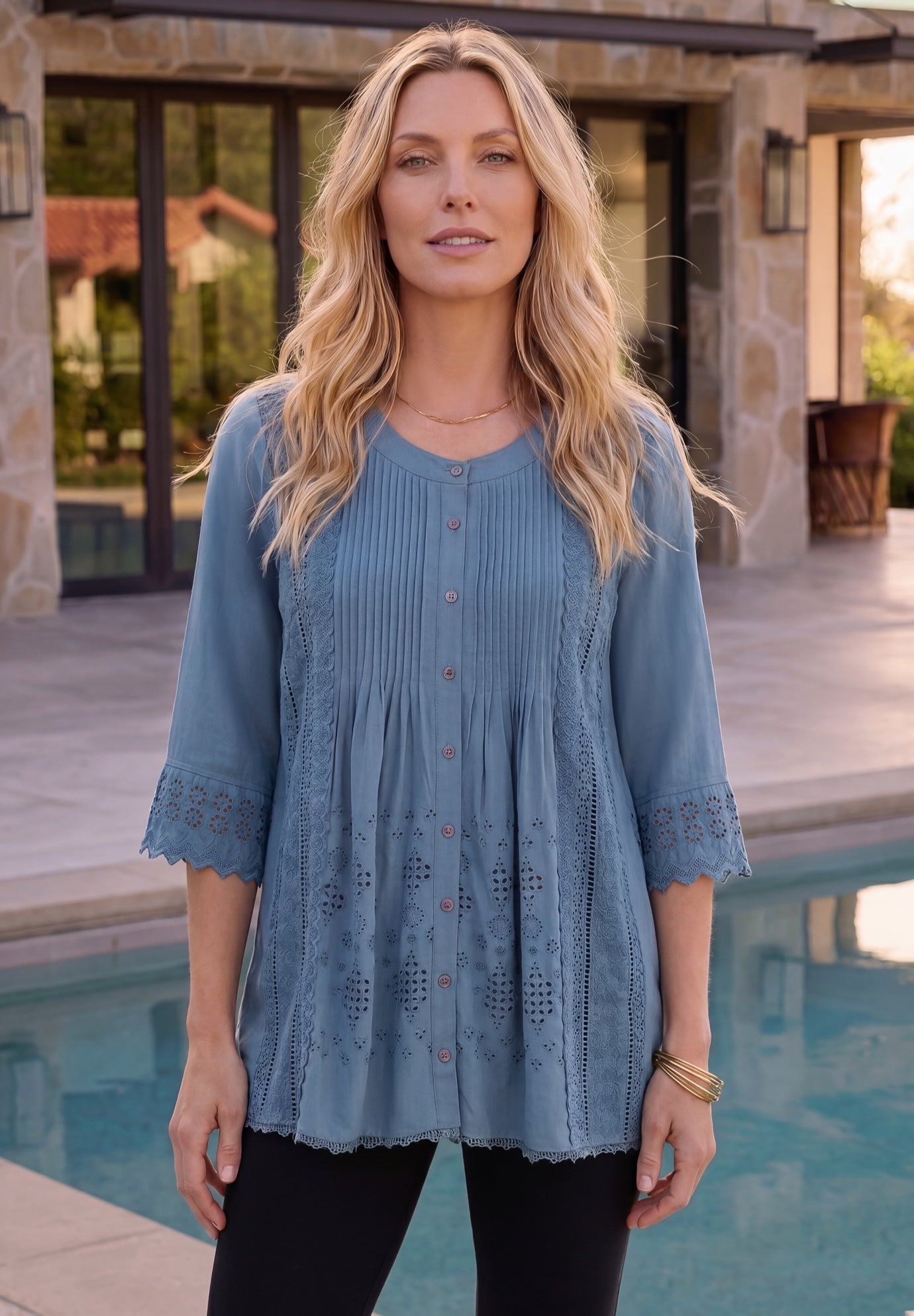 Eyelet Big Shirt image number 0