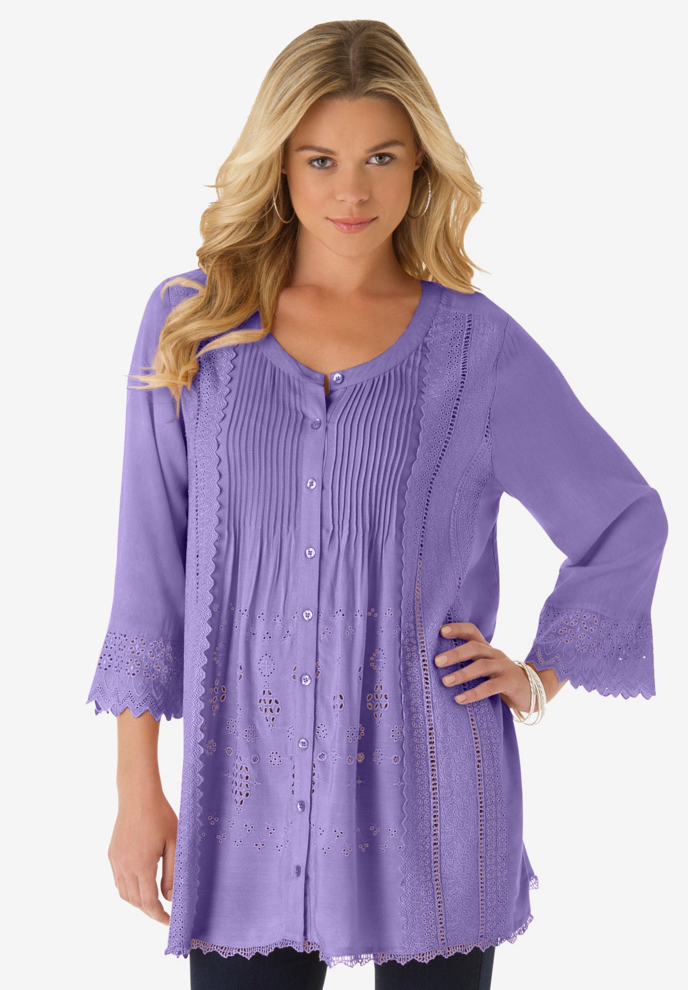 Eyelet Big Shirt image number 0