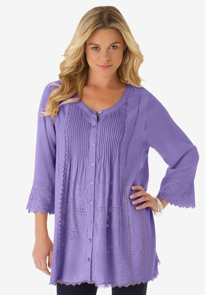 Eyelet Big Shirt image number 0