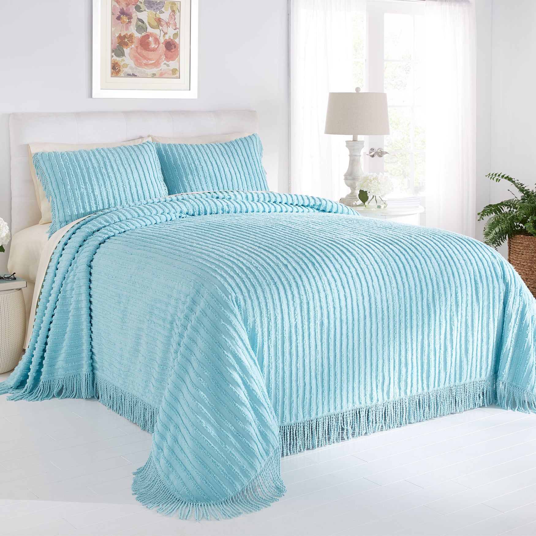 Chenille 100% Cotton Bedspread image number 0