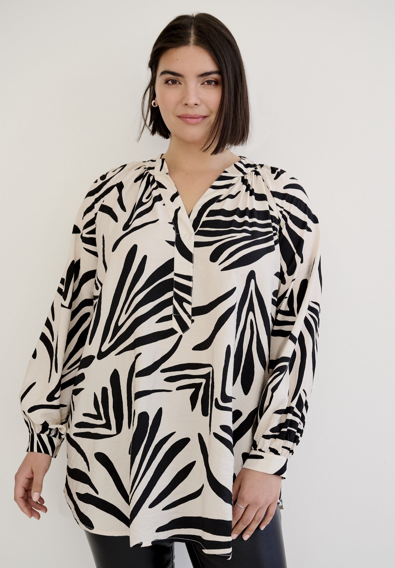 Notched V-Neck Tunic image number 0