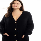 Midi-Length Button-Down Cardigan image number null