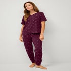 Short Sleeve Tee & Jogger 2-Piece Sleep Set image number null