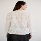 Long Sleeve Knit Lace Top image number null