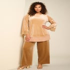 Lace-Trim Velour Tunic image number null