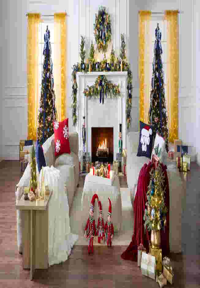 Fully Decorated Pre-Lit 7½' Pop-Up Christmas Tree image number 1