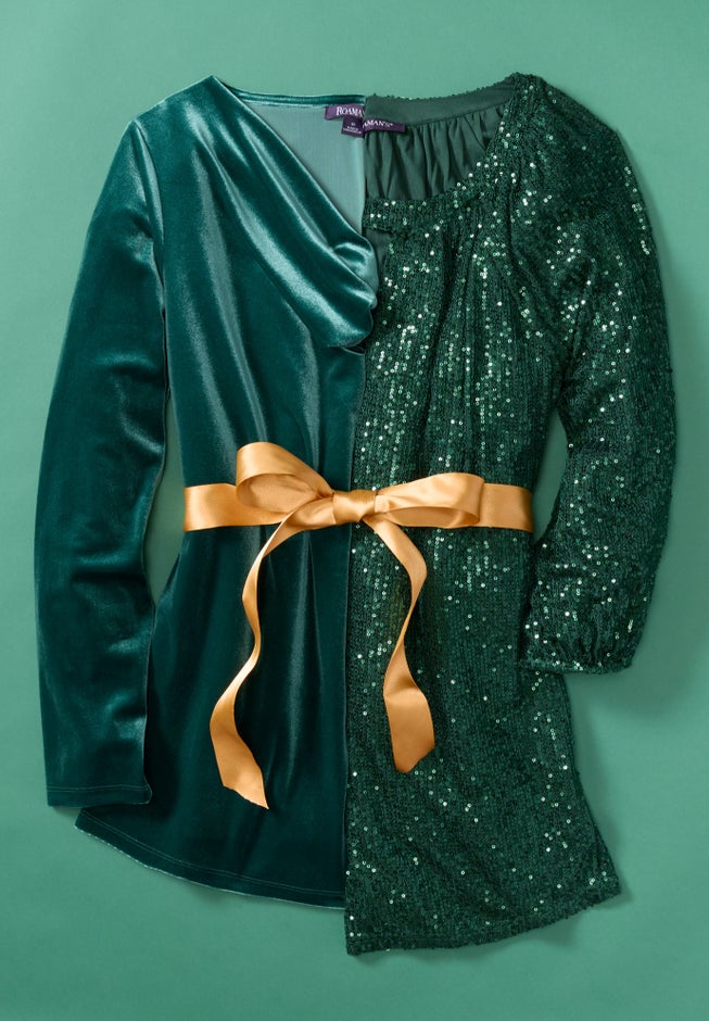 Sequin Keyhole Blouse image number 1