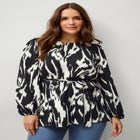 Blouson Sleeve Belted Tunic image number null