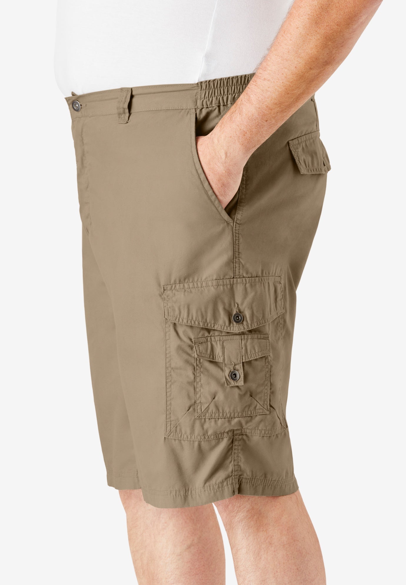 10" Side Elastic Canyon Cargo Shorts image number 2