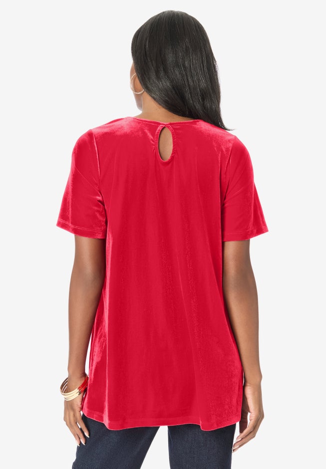 Velour Swing Tee image number 2