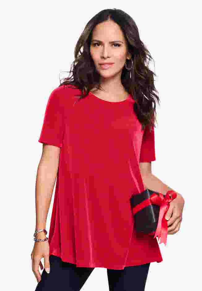 Velour Swing Tee image number 1