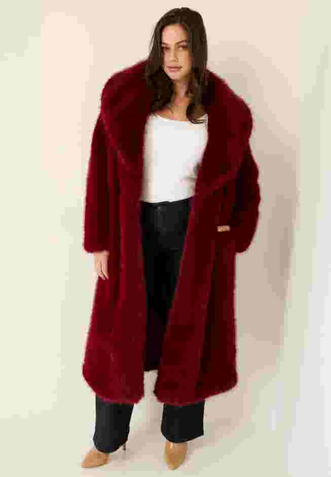 Shaggy Faux Fur Coat image number 0