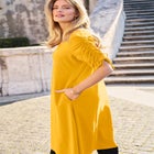 Tie Sleeve Midi Dress image number null